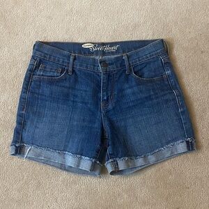 Old Navy Blue Jean Shorts with Cuffed Hems